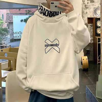 Hoodie Hip Hop col écharpe - KoreanxWear