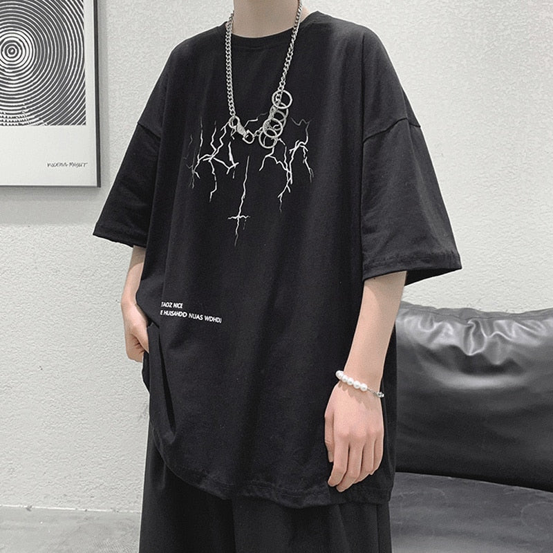 T-shirt oversize éclairs