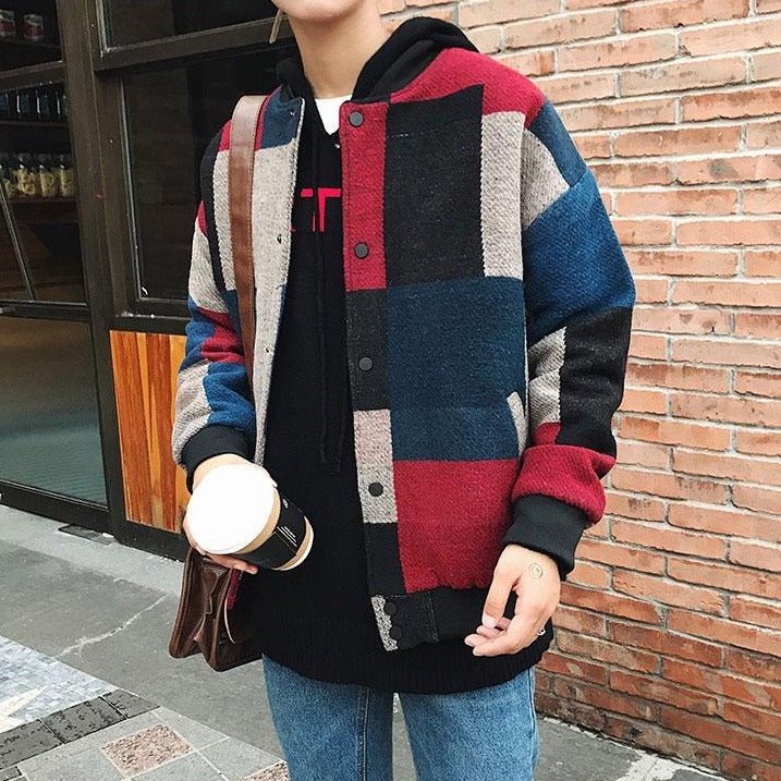 Bomber coréen plaid - KoreanxWear