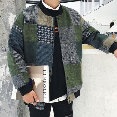 Bomber coréen plaid - KoreanxWear