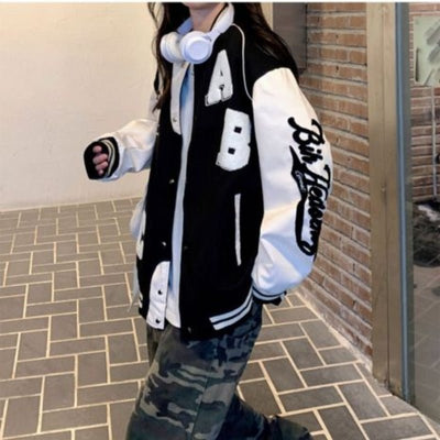 Bomber de baseball oversize - KoreanxWear