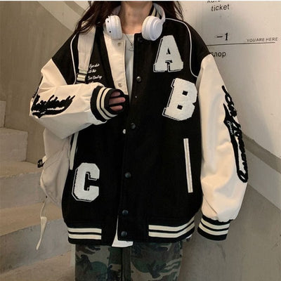 Bomber de baseball oversize - KoreanxWear