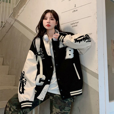 Bomber de baseball oversize - KoreanxWear