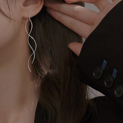 Boucles d'oreilles courbées - KoreanxWear