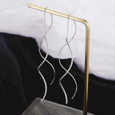 Boucles d'oreilles courbées - KoreanxWear