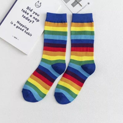 Chaussettes arc-en-ciel coréennes - KoreanxWear