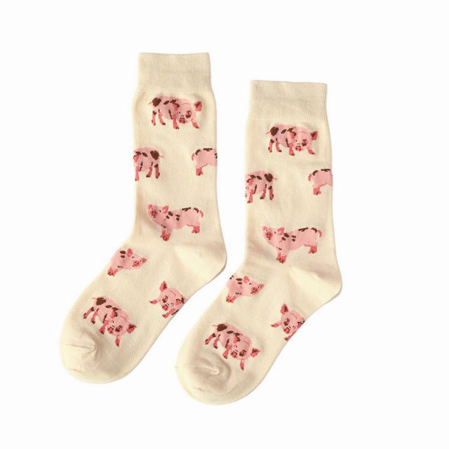 Chaussettes Coréennes Cochons - KoreanxWear