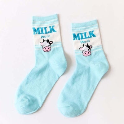 Chaussettes Coréennes Lait - KoreanxWear