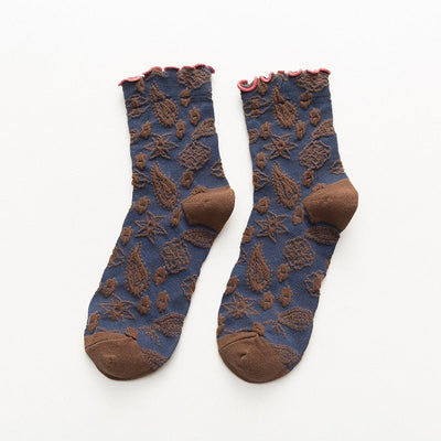 Chaussettes coréennes vintage en dentelle - KoreanxWear