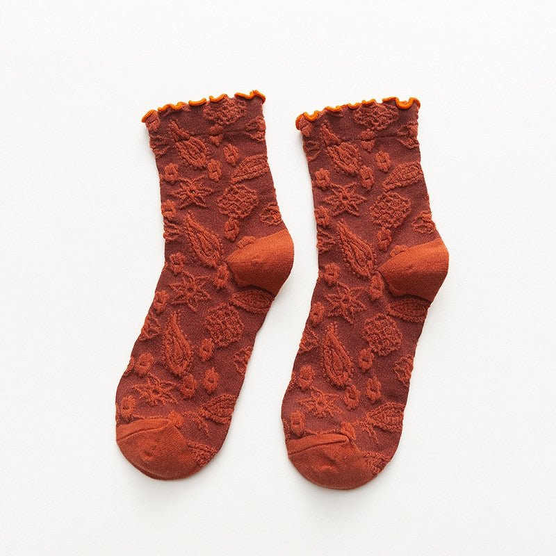 Chaussettes coréennes vintage en dentelle - KoreanxWear