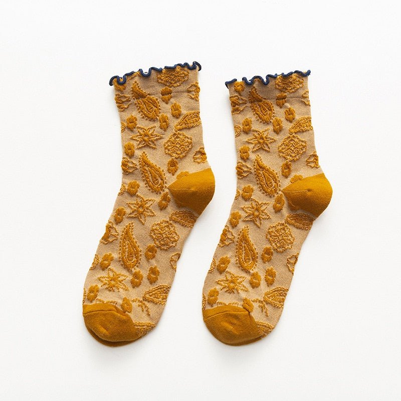 Chaussettes coréennes vintage en dentelle - KoreanxWear