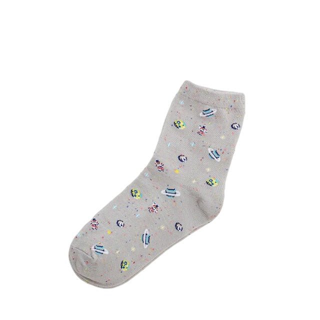 Chaussettes Galaxie Blanc