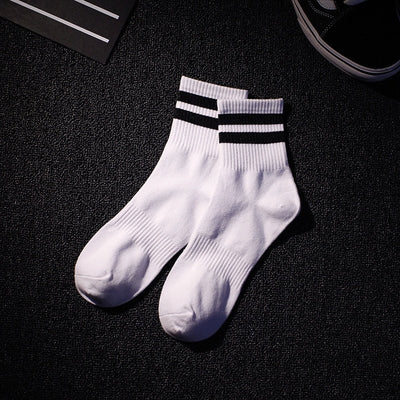 Chaussettes Harajuku à bandes - KoreanxWear