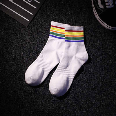 Chaussettes Harajuku à bandes - KoreanxWear