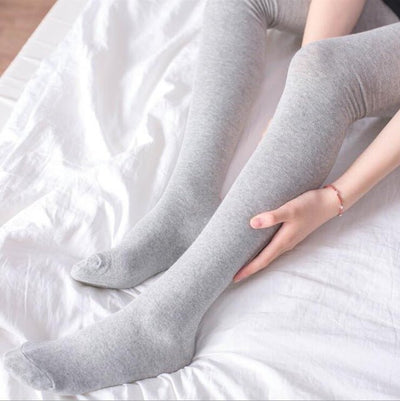 Chaussettes Hautes Fille Gris