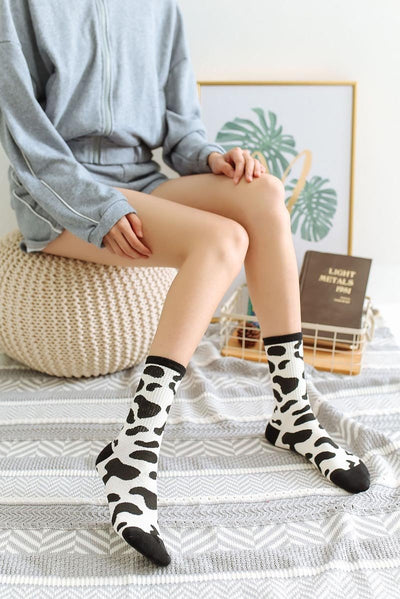 Chaussettes Noires et Blanches Tâches