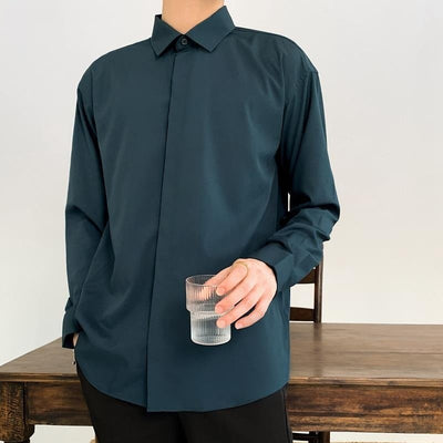 Chemise en soie coréenne - KoreanxWear