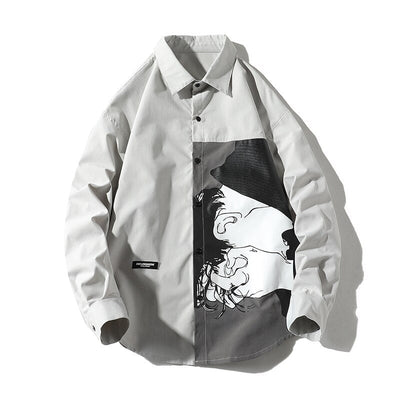 Chemise oversize streetart - KoreanxWear