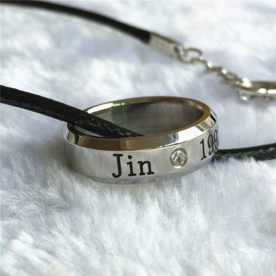 Collier Anneau BTS Jin