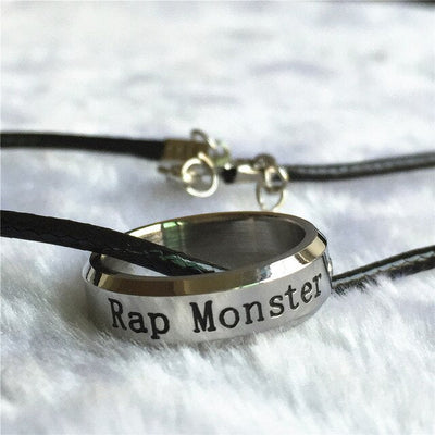 Collier Anneau BTS Rap Monster