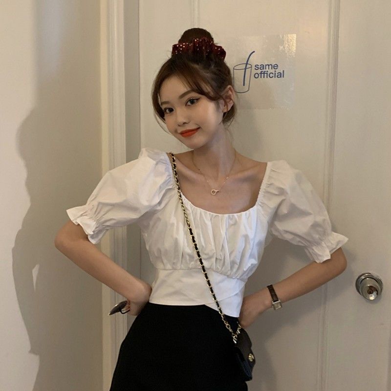 Crop Top coréen à nœud - KoreanxWear