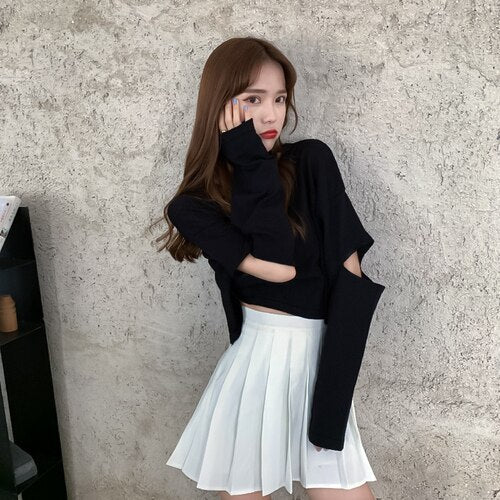 Crop Top Ulzzang - KoreanxWear