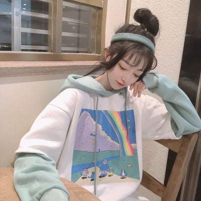 Hoodie Coréen Dessin - KoreanxWear