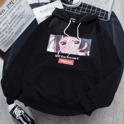 Hoodie Coréen Maybe Love - KoreanxWear