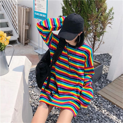 T Shirt Rainbow Femme