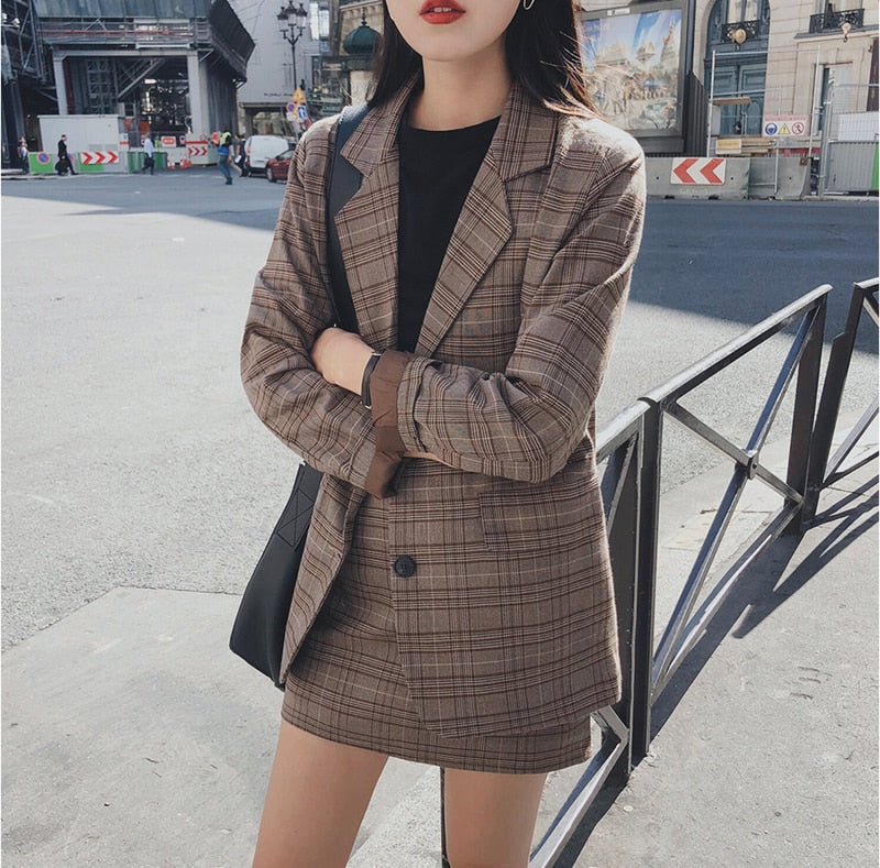 Tenue Coréenne Jupe et Blazer