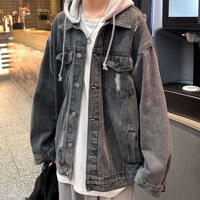 Veste en jeans à capuche - KoreanxWear