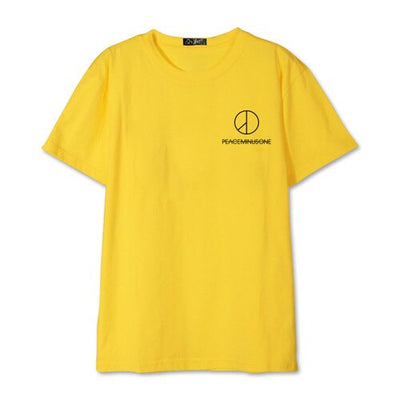 T Shirt Peace Minus One Jaune