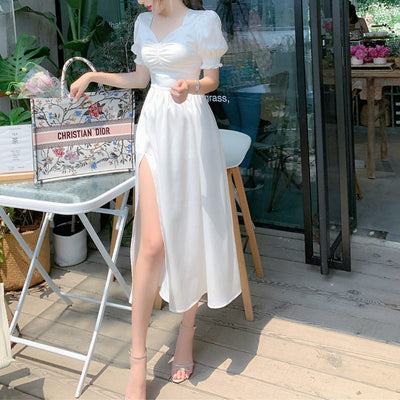 Robe coréenne satinée - KoreanxWear