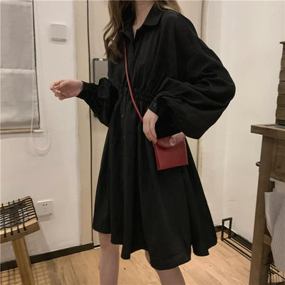 Robe Coréenne Col chemise