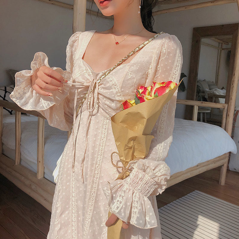 Robe coréenne brodée - KoreanxWear