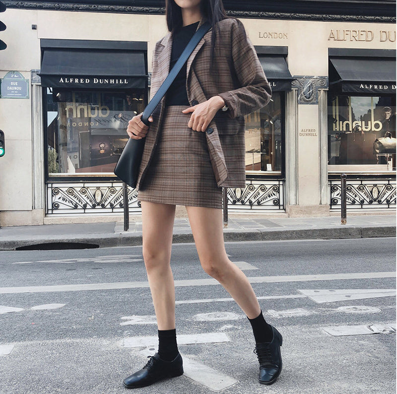 Tenue Coréenne Jupe et Blazer