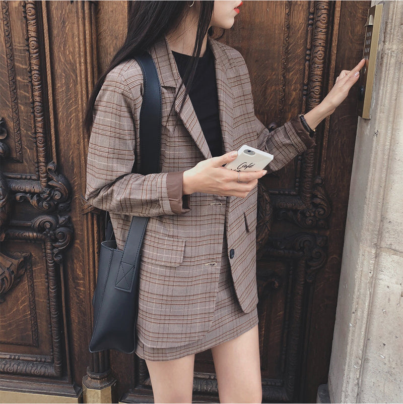 Tenue Coréenne Jupe et Blazer