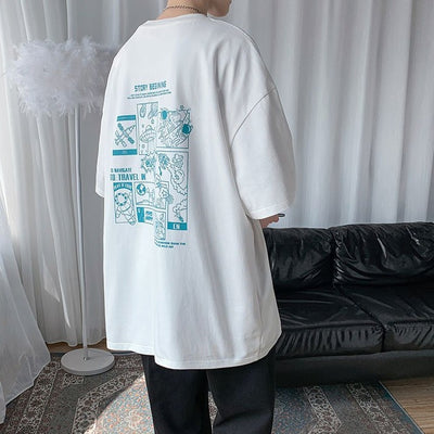 T Shirt spatial blanc