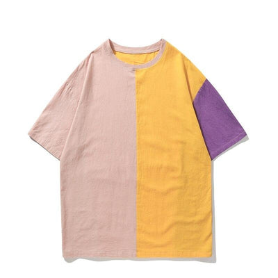 T Shirt Patchwork - KoreanxWear