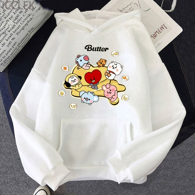 Sweat BT21 Butter blanc