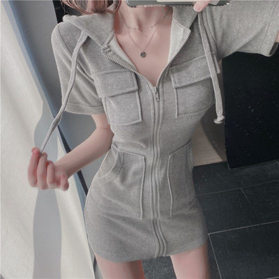 Robe à capuche combinaison - KoreanxWear