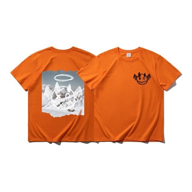 T Shirt petit démon orange